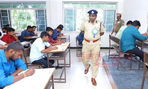 போலீஸ் சப்-இன்ஸ்பெக்டர் பணிக்கானஎழுத்து தேர்வை 3,990 பேர் எழுதினர்