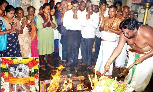 சஞ்சீவி ஆஞ்சநேயர் கோவிலில் சுதர்சன ஹோமம்