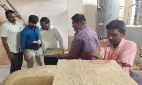 சேலத்தில்நெல் அரவை ஆலைகளில் அதிகாரிகள் ஆய்வு