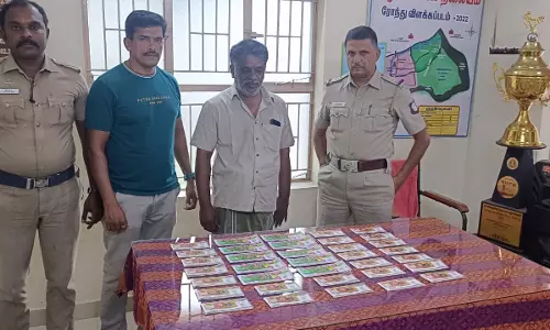 கூடலூர் அருகே லாட்டரி சீட்டுகள் விற்றவர் கைது