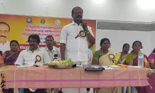 சமூக நலத்துறை அங்கன்வாடி பணியாளர்கள் பொதுக்குழு கூட்டம்