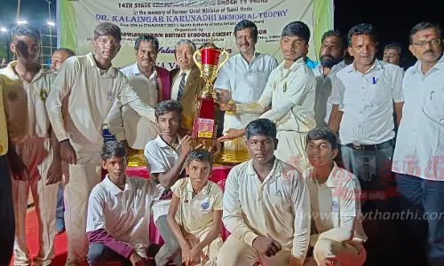 கிரிக்கெட் போட்டியில் சென்னை அணி வெற்றி