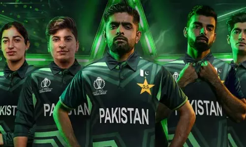 உலகக்கோப்பை தொடருக்கான பாகிஸ்தான் அணியின் புதிய ஜெர்சி வெளியீடு