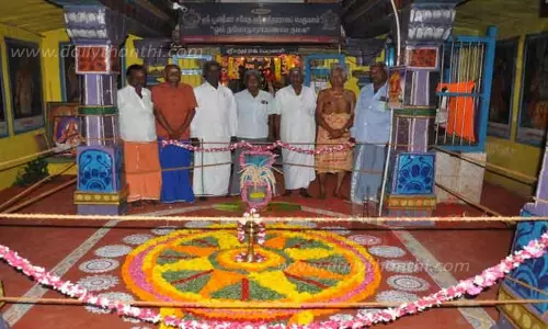 பண்பொழி கோவிலில் ஓணம் பண்டிகை கொண்டாட்டம்