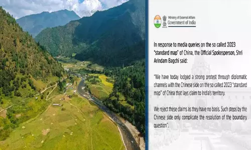 அருணாச்சலப் பிரதேசத்தை இணைத்து புதிய வரைபடத்தை வெளியிட்டது சீனா