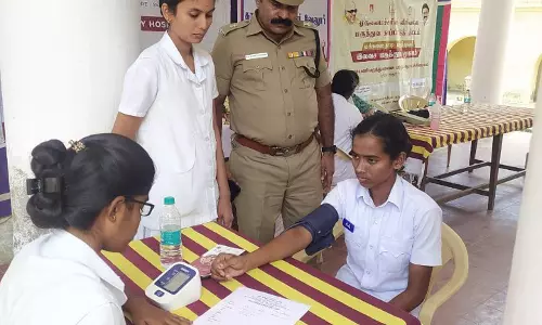 பயிற்சி பெண் போலீசாருக்கு மருத்துவ முகாம்