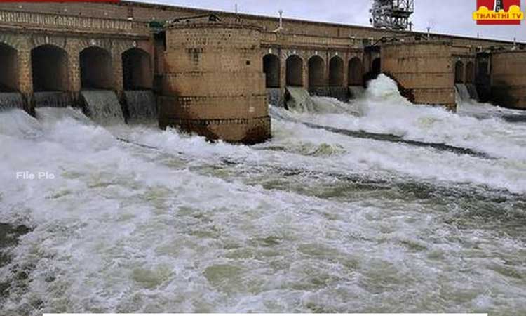 கர்நாடக அணைகளில் இருந்து காவிரியில் திறக்கப்படும் தண்ணீரின் அளவு அதிகரிப்பு