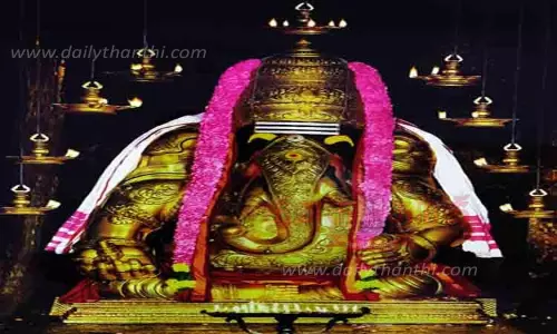 பிள்ளையார்பட்டி கற்பகவிநாயகர் கோவிலில் சதுர்த்தி விழா  10-ந்தேதி கொடியேற்றத்துடன் தொடக்கம்