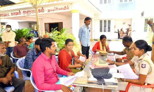 போலீஸ் சூப்பிரண்டு அலுவலகத்தில் குறைதீர்க்கும் முகாம் போலீஸ் சூப்பிரண்டு அலுவலகத்தில் குறைதீர்க்கும் முகாம்