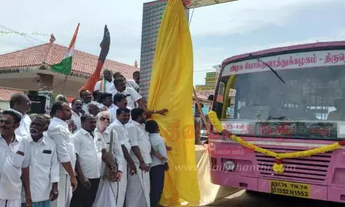 புதிய வழித்தடத்தில் பஸ் போக்குவரத்து தொடக்கம்