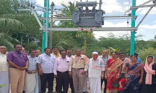ரூ.9.35 லட்சத்தில் புதிய மின்மாற்றி அமைப்பு ரூ.9.35 லட்சத்தில் புதிய மின்மாற்றி அமைப்பு