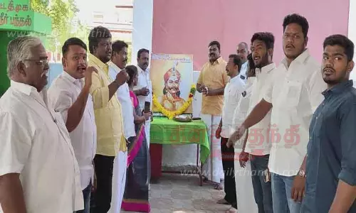 சங்கரன்கோவிலில் பூலித்தேவன் பிறந்தநாள் விழா