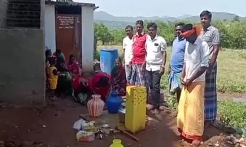 வெள்ளைக்கல் மலை கிராமத்தில் குழாய் மூலம் குடிநீர் வினியோகம்