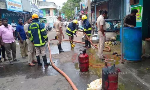 ஓட்டலில் தீ விபத்து