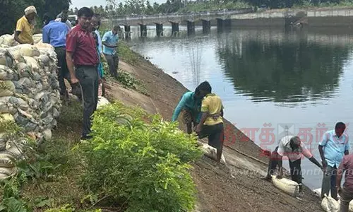சத்தியமங்கலம் அருகேகீழ்பவானி வாய்க்காலில் நீர்கசிவு சரிசெய்யப்பட்டது