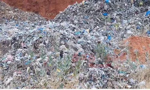 விவசாய நிலங்களில் பிளாஸ்டிக் கழிவுகளை கொட்டிச் சென்ற மர்மநபர்கள்