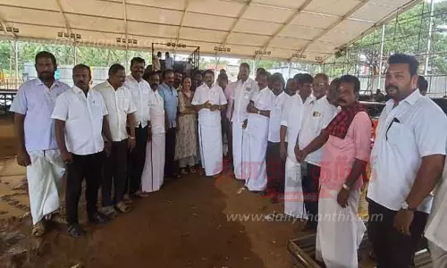 தி.மு.க. இளைஞரணி  கூட்ட ஏற்பாடுகளை அமைச்சர் சாத்தூர் ராமச்சந்திரன் ஆய்வு