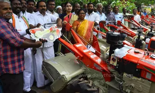 ரூ.27.94 லட்சம் மானியத்தில் வேளாண் எந்திரங்கள்