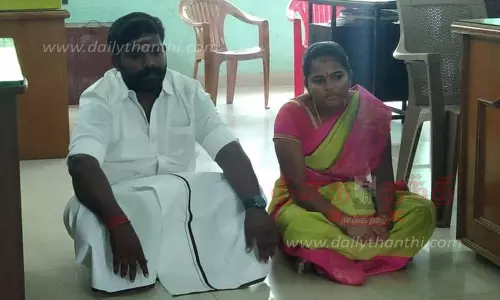 அடிப்படை வசதி செய்து கொடுக்காததை கண்டித்துமேச்சேரி பேரூராட்சி அலுவலகத்தில் தி.மு.க. பெண் கவுன்சிலர் உள்ளிருப்பு போராட்டம்