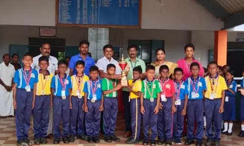 தேசிய லங்காடி போட்டியில் 2-ம் பரிசு: கரூர் சரஸ்வதி வித்யாலயா பள்ளி மாணவர்களுக்கு பாராட்டு