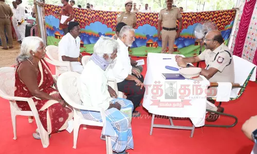 தர்மபுரியில் காவல்துறை சார்பில்பொதுமக்கள் குறைதீர்க்கும் முகாம்