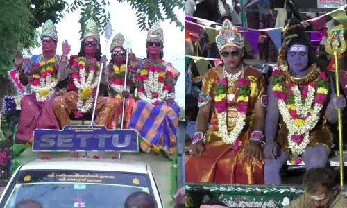 துடைப்பத்தால் அடித்து பக்தர்கள் நேர்த்திக்கடன்