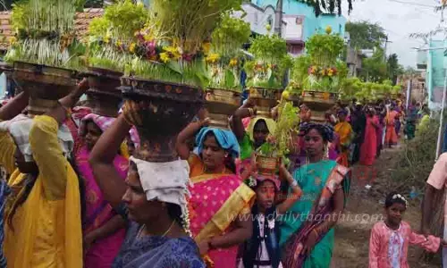 இளையான்குடியில் மழை வேண்டி முளைப்பாரி திருவிழா