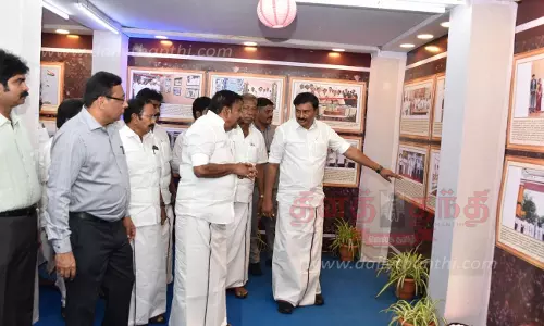 சேலத்தில்  பொருட்காட்சிஅமைச்சர்கள் கே.என்.நேரு, சாமிநாதன் தொடங்கி வைத்தனர்