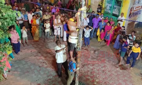 வழுக்குமரம் ஏறும் போட்டி