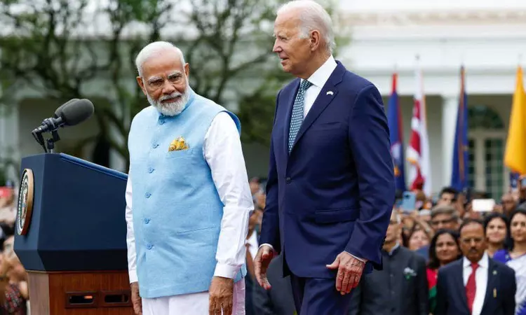 பைடனுடன் பிரதமர் மோடி இன்று பேச்சுவார்த்தை
