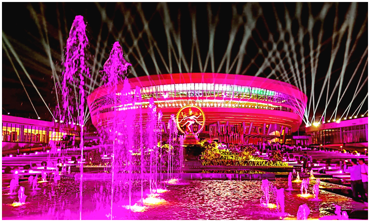 ஜி-20 உச்சி மாநாடு; தகதகவென ஜொலிக்கும் ‘பாரத் மண்டபம்’