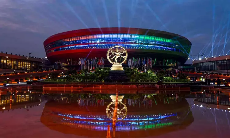 ஜி-20 மாநாட்டு மண்டபத்தில் கண்காட்சிகளுக்கு... ... டெல்லி ஜி20 உச்சி மாநாடு: லைவ் அப்டேட்ஸ் ஜி-20 மாநாட்டு மண்டபத்தில் கண்காட்சிகளுக்கு... ... டெல்லி ஜி20 உச்சி மாநாடு: லைவ் அப்டேட்ஸ்