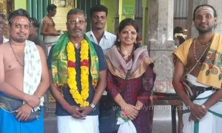 சந்திரயான் திட்ட இயக்குனர் வீரமுத்துவேல் சாமி தரிசனம்