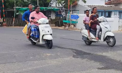 வெள்ளைகோடு வரையாத வேகத்தடை வெள்ளைகோடு வரையாத வேகத்தடை