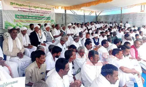 10-வது நாளாக விவசாயிகள் உண்ணாவிரத போராட்டம்