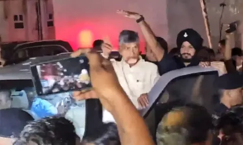 ராஜமுந்திரி சிறையில் அடைக்க அழைத்துச் செல்லப்பட்ட சந்திரபாபு நாயுடு..!!