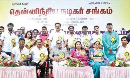 நடிகர் சங்க கட்டிடம் கட்ட ரூ.40 கோடி வங்கி கடன் நாசர், விஷால், கார்த்தி கூட்டாக பேட்டி