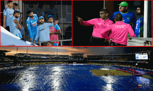 இந்தியா-பாகிஸ்தான் ஆட்டம் மழையால் பாதியில் நிறுத்தம்.! இன்று தொடர்ந்து நடைபெறும் என்று அறிவிப்பு