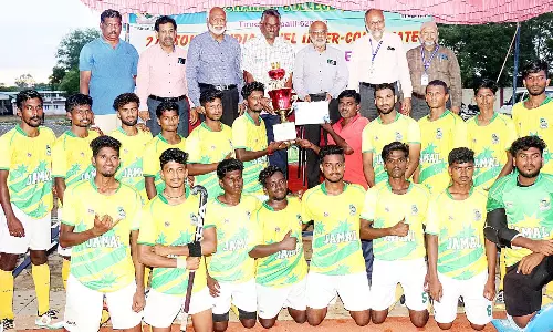 தென்னிந்திய அளவிலான கல்லூரிகளுக்கு இடையேயான ஆக்கி போட்டியில் திருச்சி ஜமால்முகமது கல்லூரி சாம்பியன்