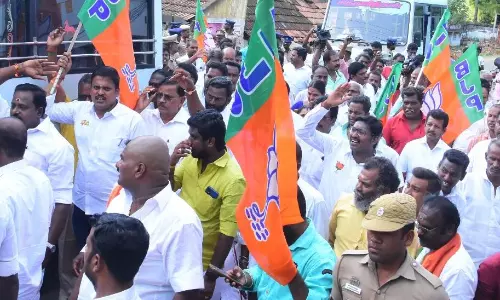 இந்து சமய அறநிலையத்துறை அலுவலகத்தை முற்றுகையிட முயன்ற பா.ஜ.க.வினர் கைது