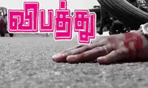 தடுப்பு சுவரில் மோட்டார் சைக்கிள் மோதி வாலிபர் சாவு