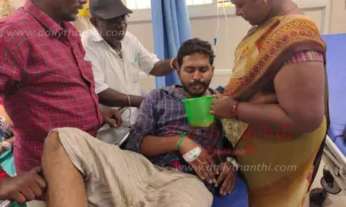 விசாரணைக்காக அழைத்து செல்லப்பட்ட ஆட்டோ டிரைவர் ஆசிட் குடித்ததால் பரபரப்பு விசாரணைக்காக அழைத்து செல்லப்பட்ட ஆட்டோ டிரைவர் ஆசிட் குடித்ததால் பரபரப்பு