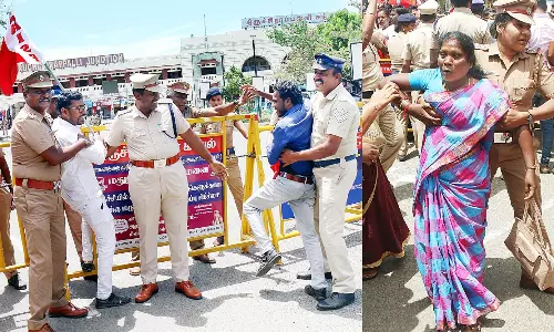 இந்திய கம்யூனிஸ்டு கட்சியினர் 137 பேர் கைது இந்திய கம்யூனிஸ்டு கட்சியினர் 137 பேர் கைது