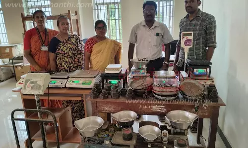 அரசு முத்திரை இல்லாத 44 எடை கற்கள் பறிமுதல்