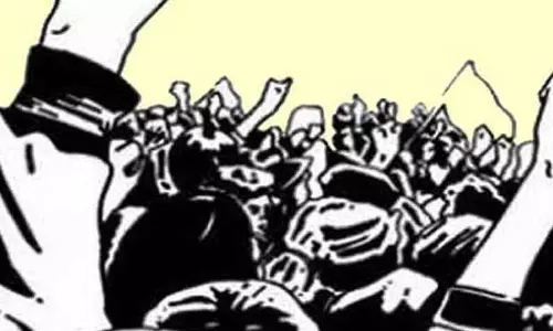 அங்கன்வாடி ஊழியர்கள் ஆர்ப்பாட்டம்