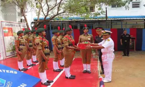 மதுரை மண்டலத்தில் சிறந்த என்.சி.சி. பயிற்சி ஆசிரியர்கள், மாணவ, மாணவிகளுக்கு பாராட்டு சான்று