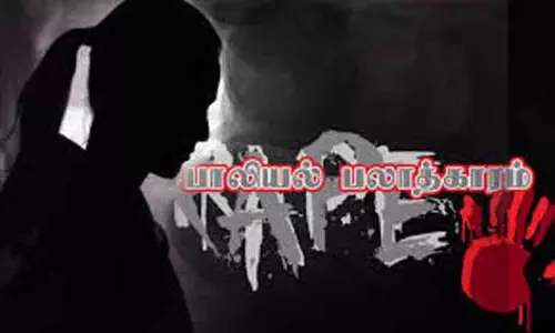 மானாமதுரை அருகே வாளால் வெட்டுவோம் என மிரட்டி வடமாநில இளம்பெண்ணை பலாத்காரம் செய்த 4 பேர்