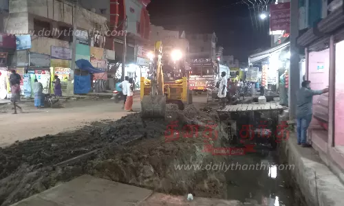 மழைநீர் வடிகால் சீரமைப்பு பணி