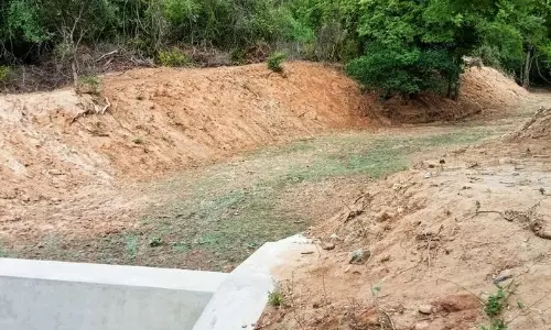 வறண்டு கிடக்கும் தடுப்பணைகள்