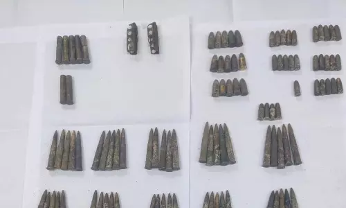 கடலூர் தென்பெண்ணையாற்றில் மேலும் 8 தோட்டாக்கள் சிக்கின தடயவியல் சோதனைக்கு அனுப்பி வைப்பு கடலூர் தென்பெண்ணையாற்றில் மேலும் 8 தோட்டாக்கள் சிக்கின தடயவியல் சோதனைக்கு அனுப்பி வைப்பு